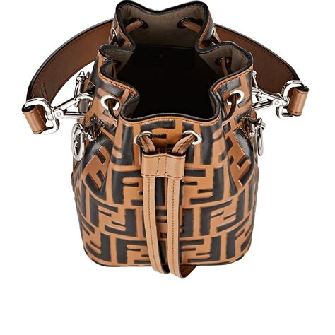 brown fendi bucket bag